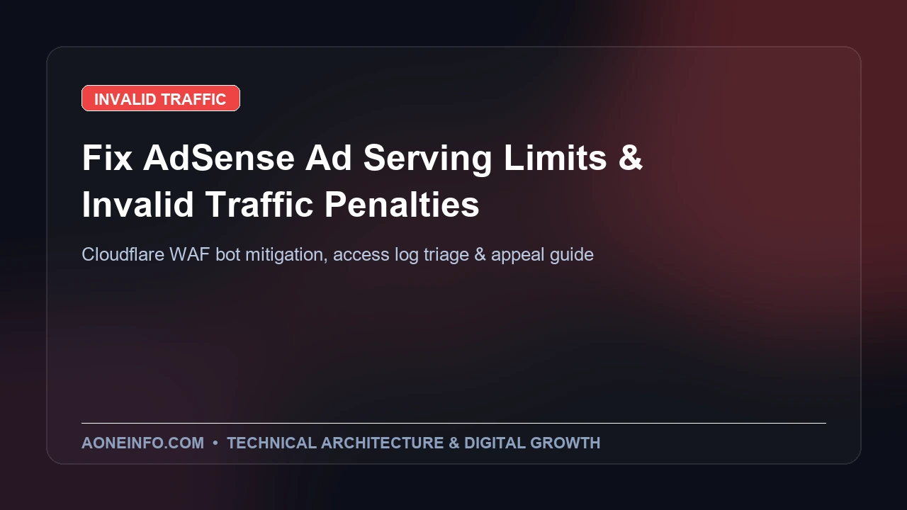How to remove Google AdSense ad serving limit and resolve invalid traffic warnings