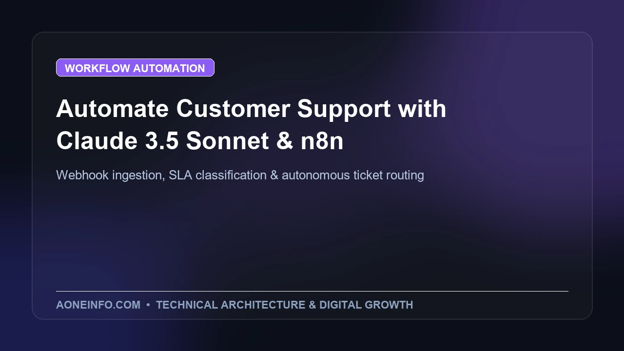 Automating enterprise customer support ticket triage with Claude 3.5 Sonnet and n8n webhooks