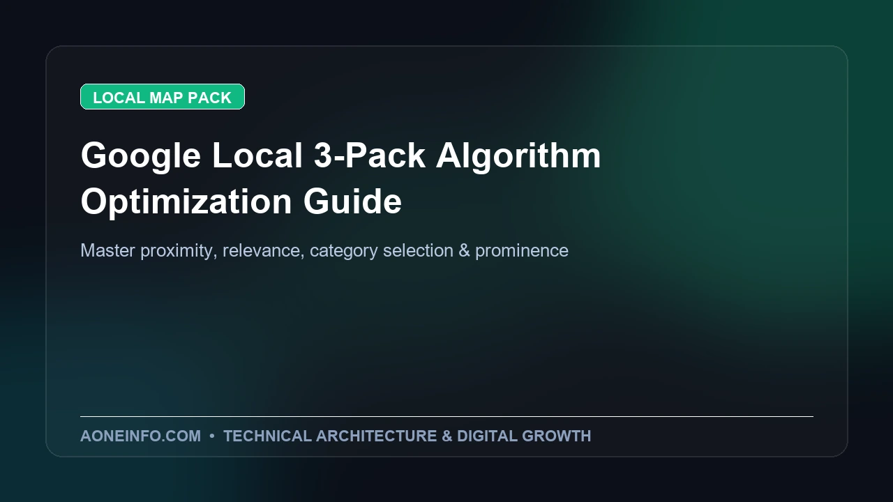 How to rank in Google local 3 pack map pack algorithm optimization guide