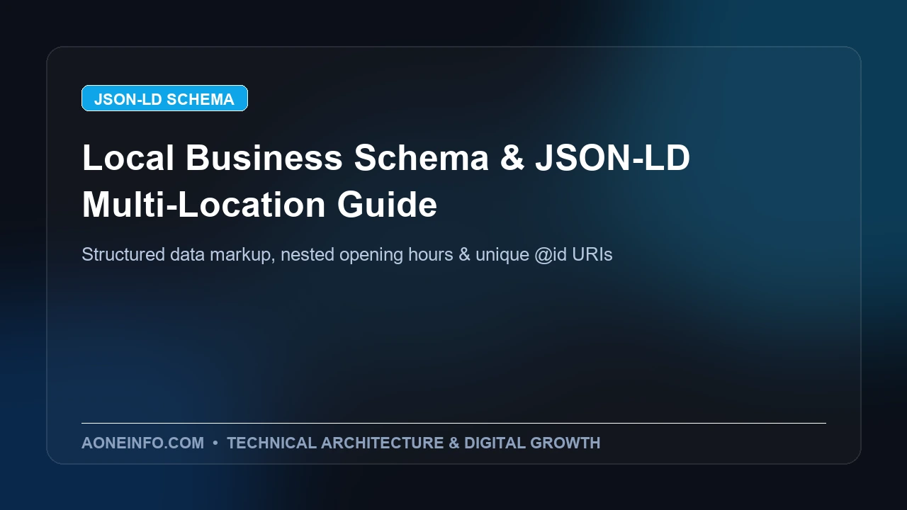 LocalBusiness schema markup JSON-LD implementation guide for multi-location businesses