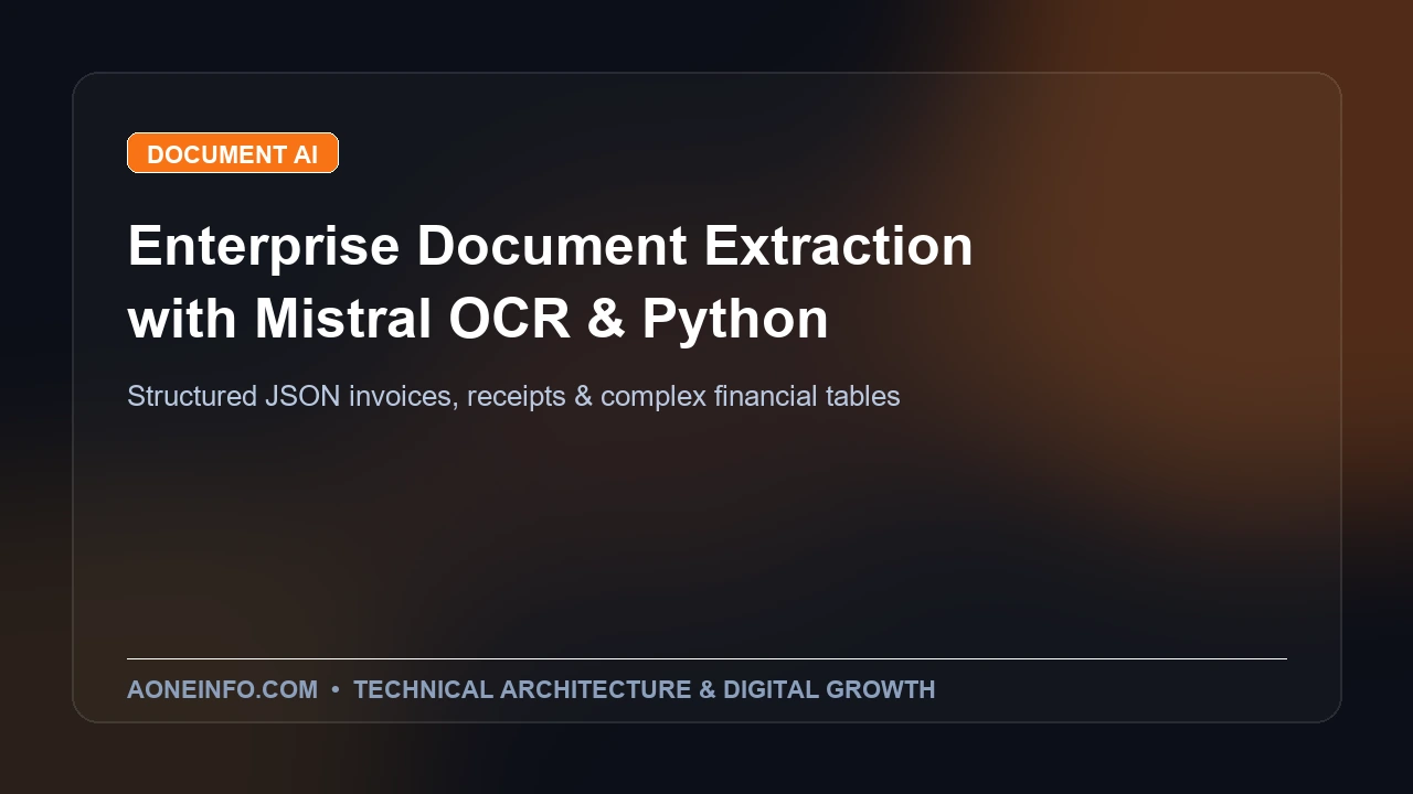 Enterprise document extraction and financial invoice parsing using Mistral OCR and Python