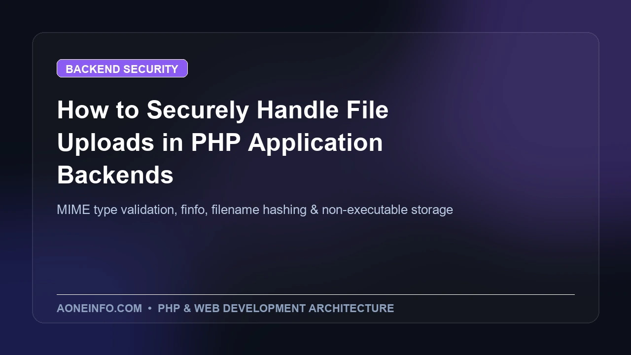 Secure file upload implementation in PHP preventing executable script execution
